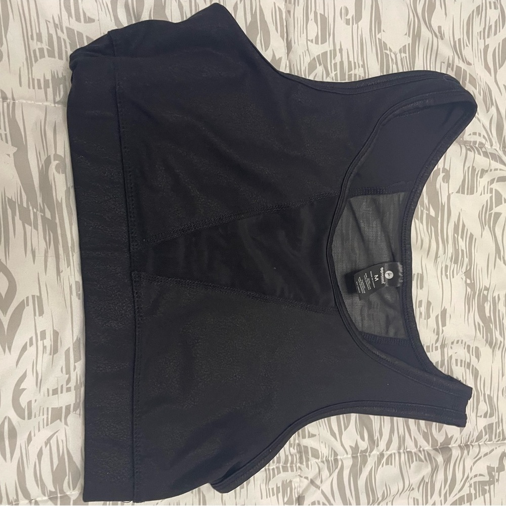 90 Degree By Reflex Charcoal Sports Bra